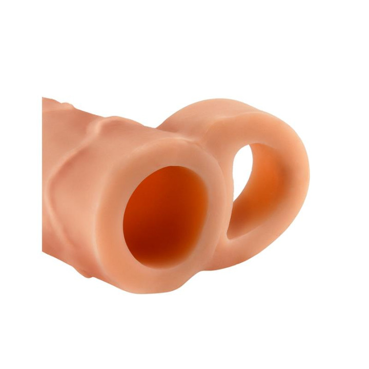 Fantasy X-tensions Perfect 2,5 cm Extensión de Pene con Anilla para Testículos - Color Natural | VibraZon