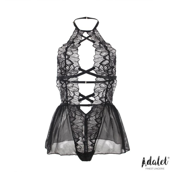 Ariella Body Espalda Abierta Patrón Floral de Adalet Lingerie | VibraZon