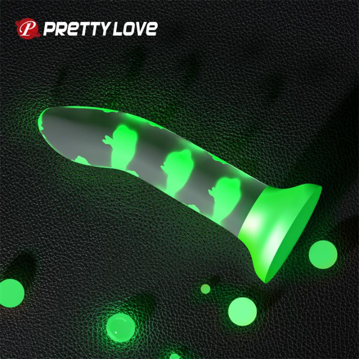 Dildo que Brilla en la Oscuridad Romantic Rendezvous de Prettylove | VibraZon