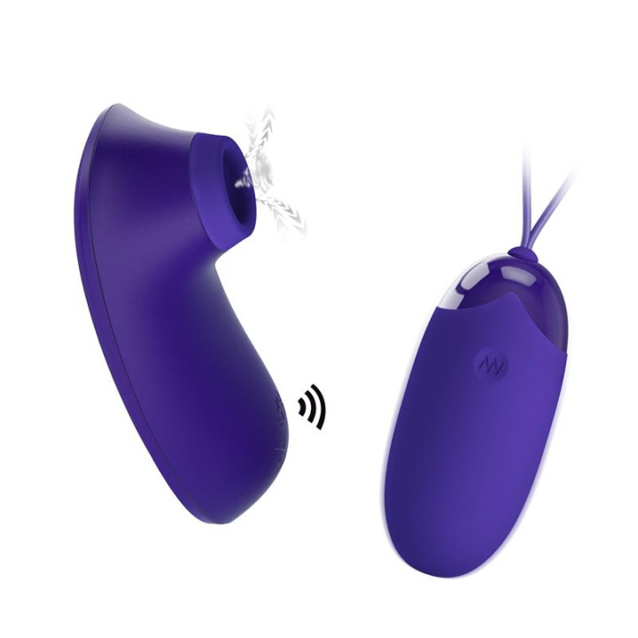 Succionador de Clítoris y Huevo Vibrador de Prettylove | VibraZon