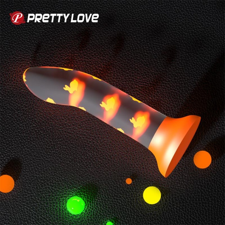 Dildo que Brilla en la Oscuridad Magical Nightfall de Prettylove | VibraZon