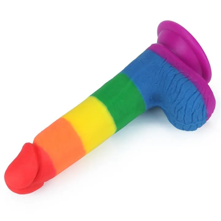 Dildo Prider 7.5 Silicona Líquida LGBT de Lovetoy