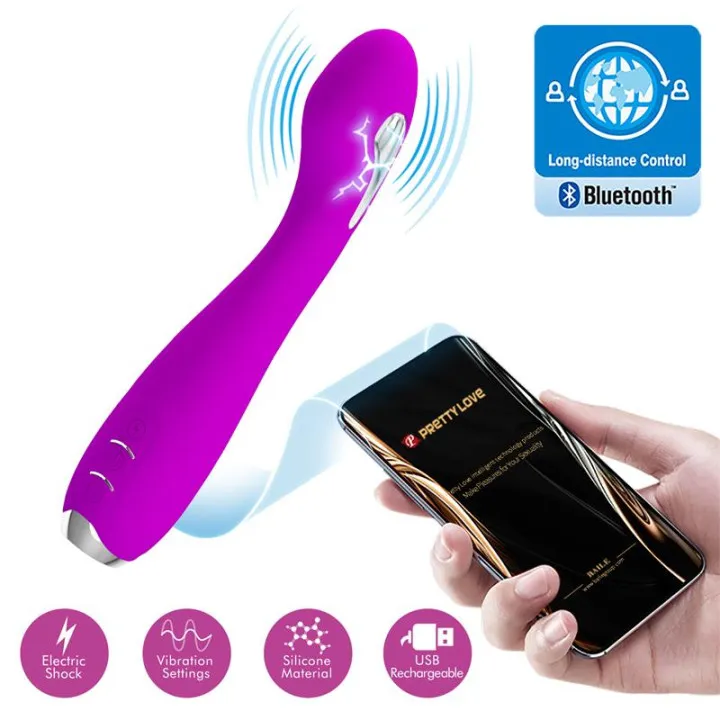 Hector Vibrador con Electroshock y APP Rosa de Prettylove