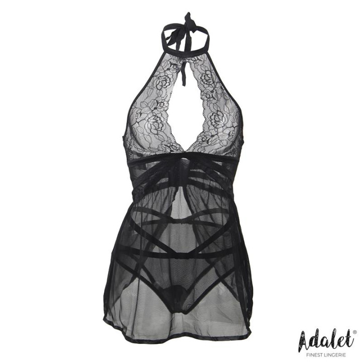 Nova Babydoll Espalda Abierta y Tanga de Adalet Lingerie | VibraZon