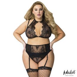 Nisa Set sujetador, liguero y tanga Talla 44-46 de Adalet Lingerie | VibraZon