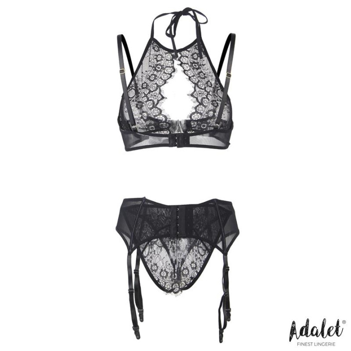 Nisa Set sujetador, liguero y tanga Talla 44-46 de Adalet Lingerie | VibraZon