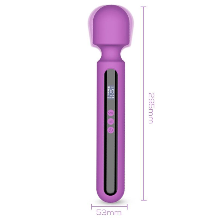 Aura Masajeador con Pantalla Digital, Gran Tamaño y Potencia 29.5 cm | VibraZon