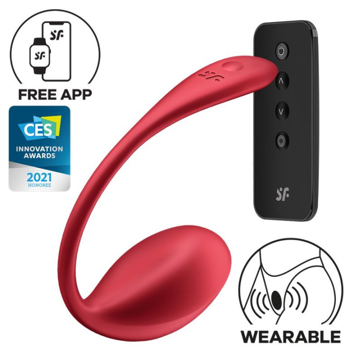 Shiny Petal con APP Satisfyer Connect Rojo | VibraZon