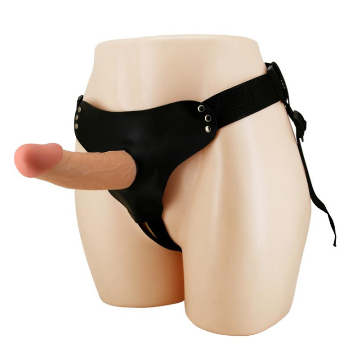 Arnés con Dildo Hueco Stark de Prettylove | VibraZon
