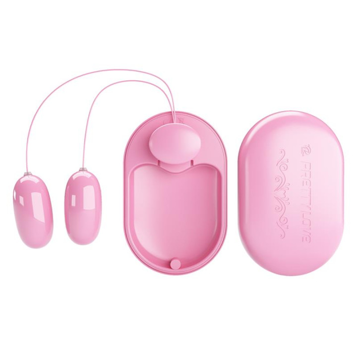 Fun Box Balas Vibradoras con Control Remoto Rosa de Prettylove | VibraZon
