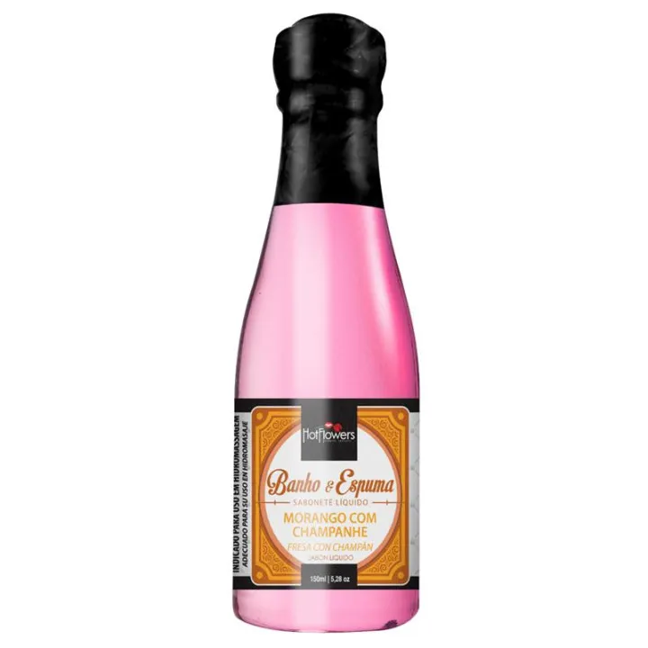Espuma Baño Fresas con Champagne 150 ml de Hot Flowers