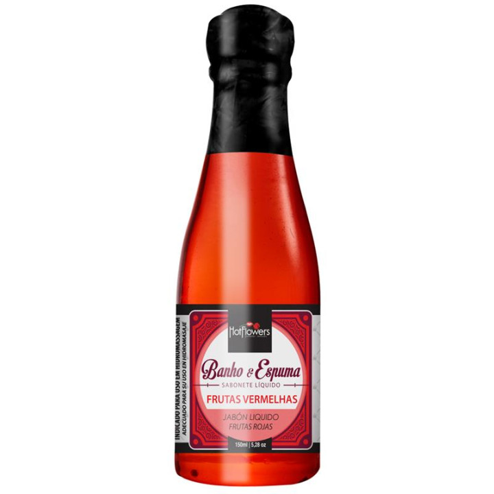Espuma Baño Frutos Rojos 150 ml de Hot Flowers | VibraZon