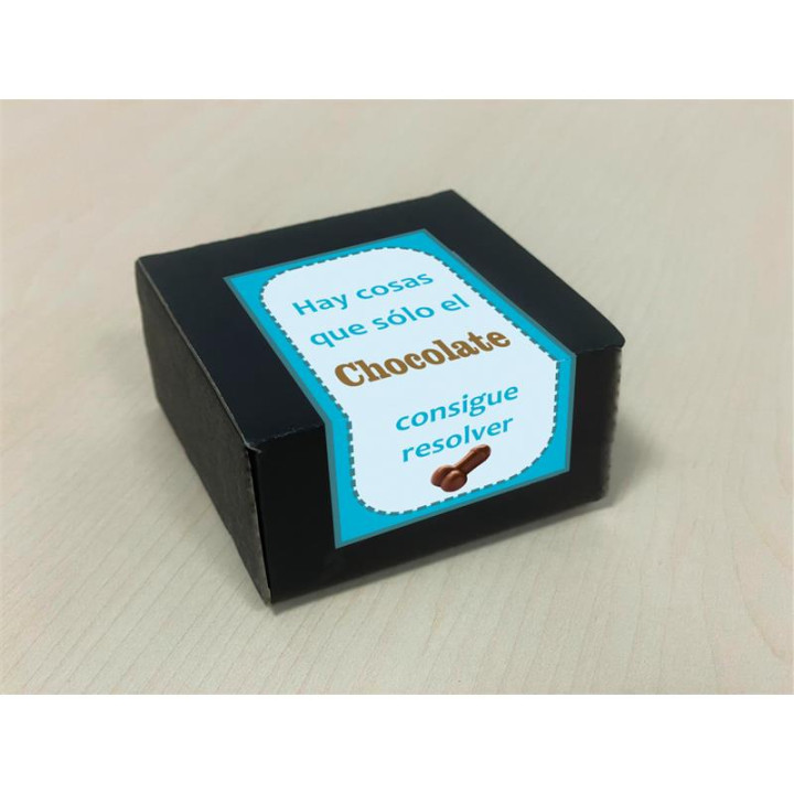 Caja de 8 Bombones Chocolate Puro Forma de Pene de Diverty Sex | VibraZon
