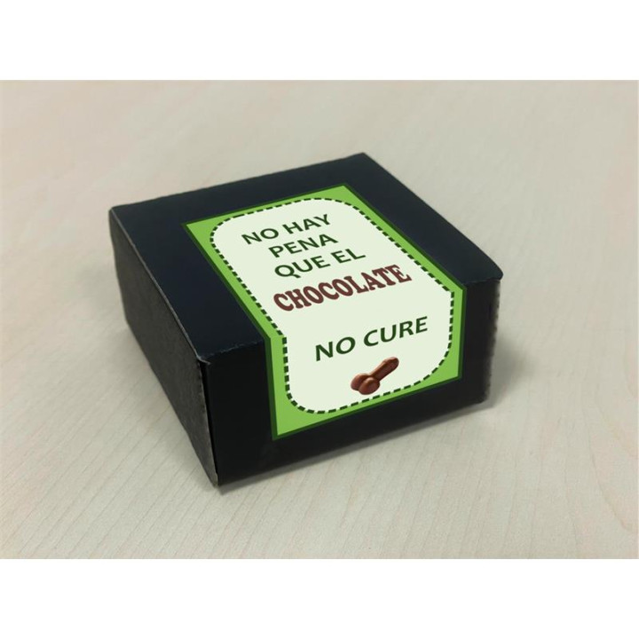 Caja de 8 Bombones Chocolate Puro Forma Pene de Diverty Sex | VibraZon