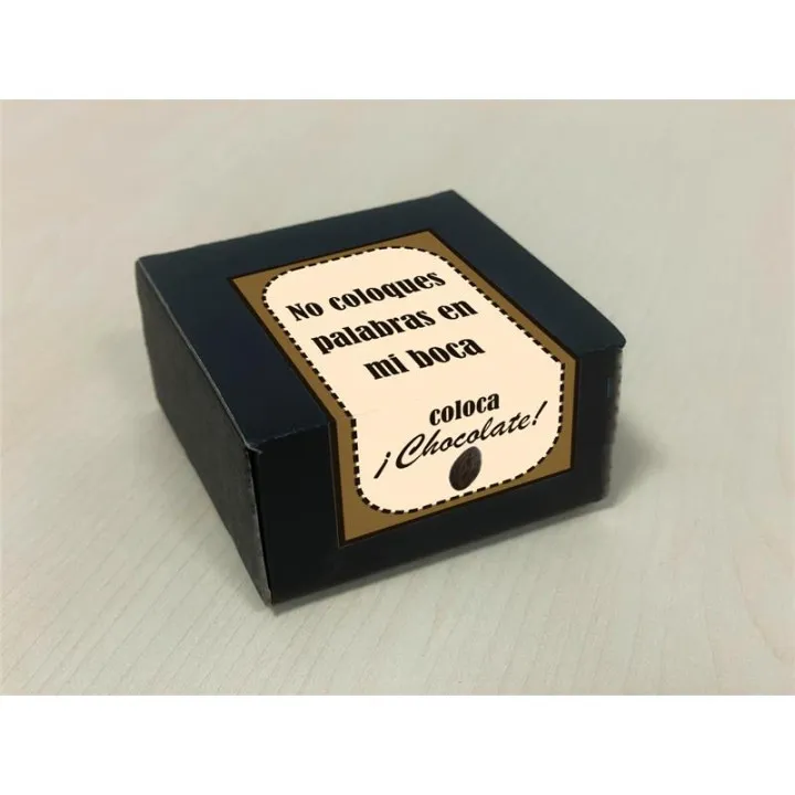 Caja de 8 Bombones Chocolate Puro Forma Labios Vagina de Diverty Sex