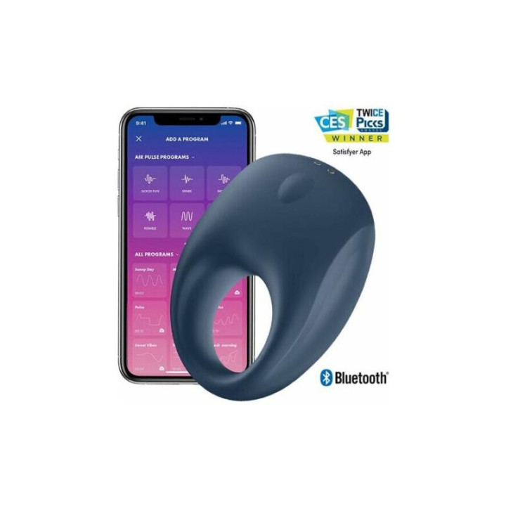 Strong One Anillo Vibrador para el Pene con APP Satisfyer Connect | VibraZon
