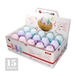 Pack 15 Huevos Masturbadores Doble Texturizado de Prettylove | VibraZon