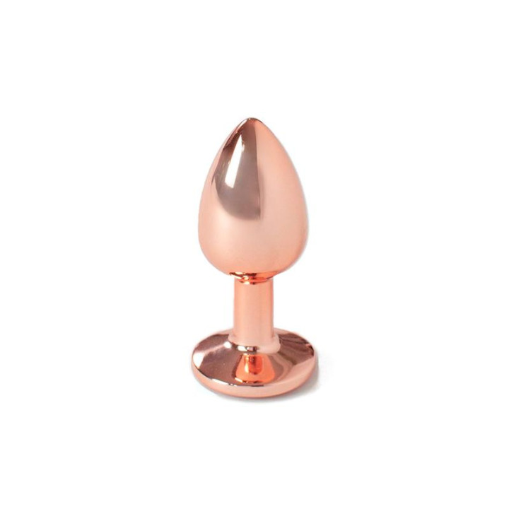 Plug Anal de Metal Rose Gold Talla S de Secret Play | VibraZon