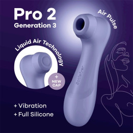 Pro 2 Gen 3 Liquid Air Technology Succión y Vibración Lilac de Satisfyer | VibraZon
