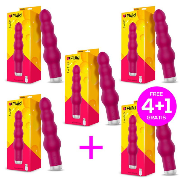 Pack 4+1 Laand Potente Vibrador USB de Fluïd | VibraZon