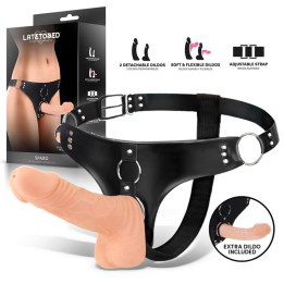 Sparo Arnés con 2 Dildos Realistas Desmontables de Harness Collection Latetobed | VibraZon