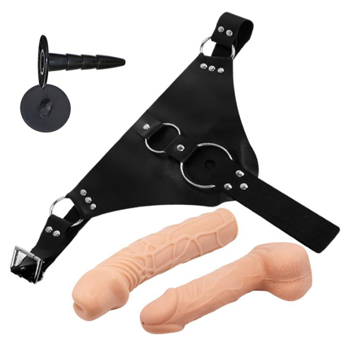 Sparo Arnés con 2 Dildos Realistas Desmontables de Harness Collection Latetobed | VibraZon