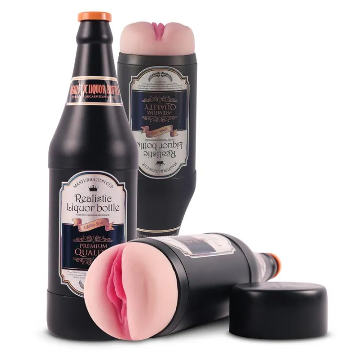Masturbador Masculino Vagina Sonya Botella Cerveza de Shequ