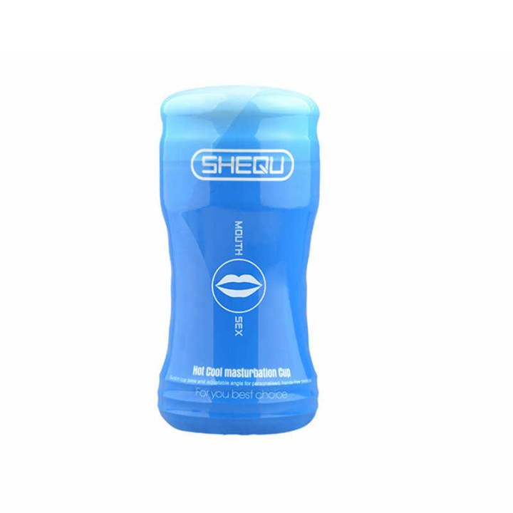 Masturbador Masculino Boca Azul de Shequ | VibraZon