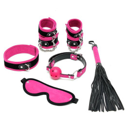 Set de Bondage 6 Piezas Rosa de Bondage Play | VibraZon