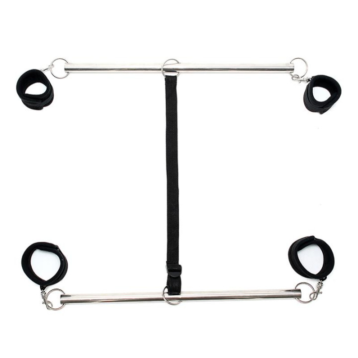 Barras Ajustables para Brazos y Piernas Color Negro de Bondage Play | VibraZon