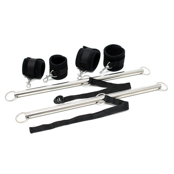 Barras Ajustables para Brazos y Piernas Color Negro de Bondage Play | VibraZon