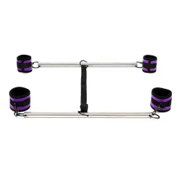 Barra Ajustable para Brazos y Piernas Color Púrpura de Bondage Play