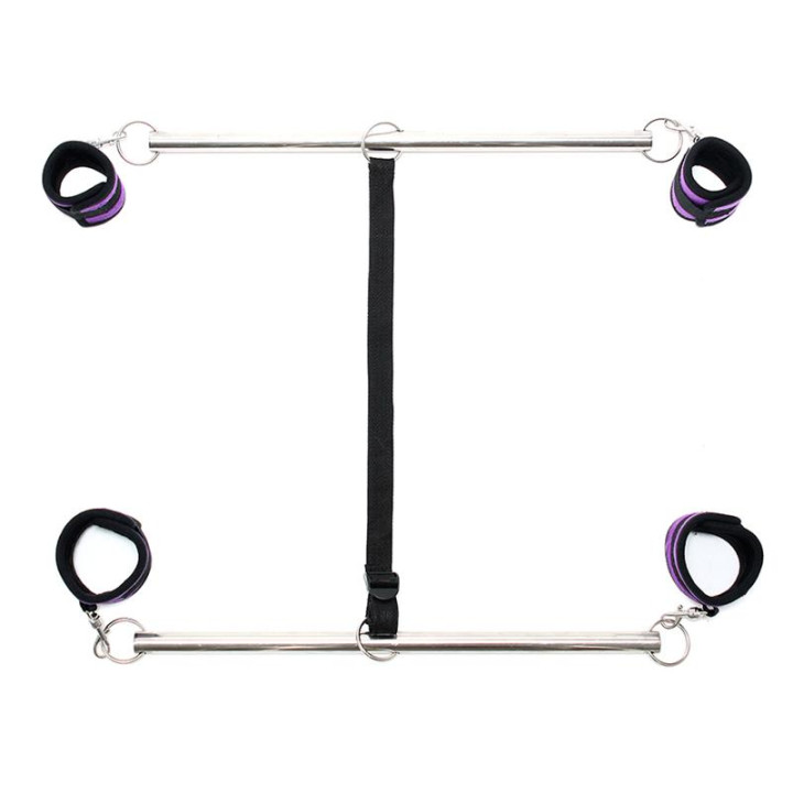 Barra Ajustable para Brazos y Piernas Color Púrpura de Bondage Play | VibraZon