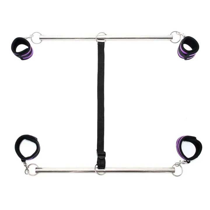 Barra Ajustable para Brazos y Piernas Color Púrpura de Bondage Play
