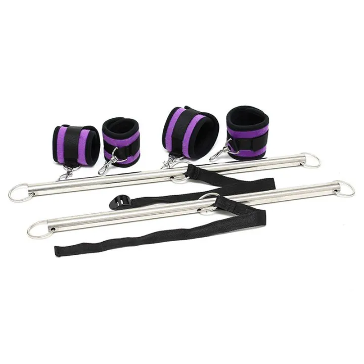 Barra Ajustable para Brazos y Piernas Color Púrpura de Bondage Play