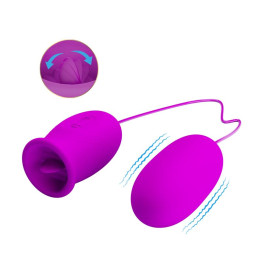 Daisy Huevo Vibrador y Estimulador con Lengua de Prettylove | VibraZon