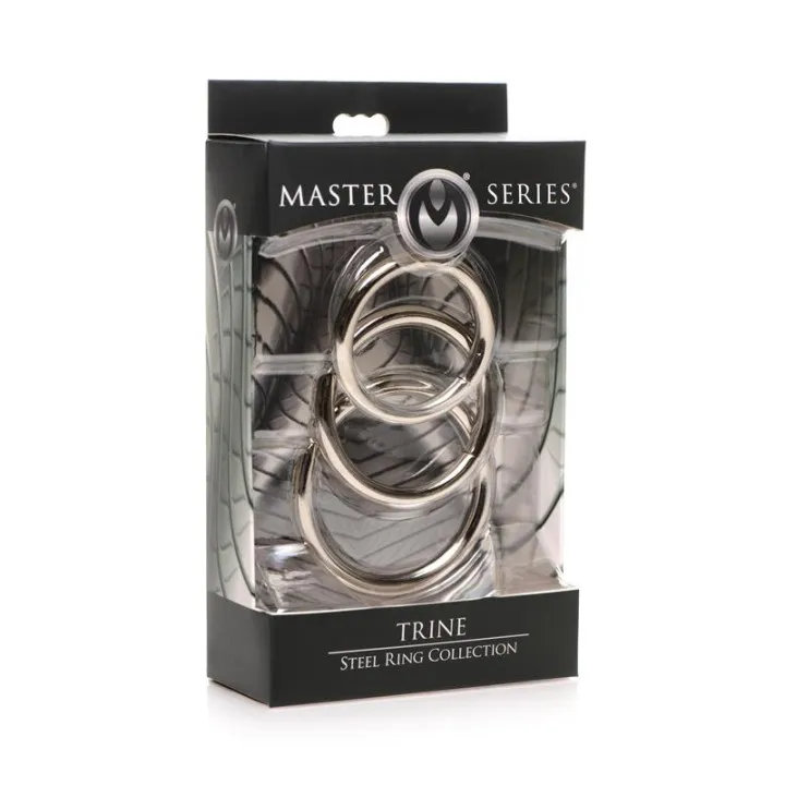 Trine Set 3 Anillos de Acero de Master Series