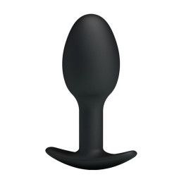 Plug Anal Silicona Negro con Bola de Prettylove | VibraZon
