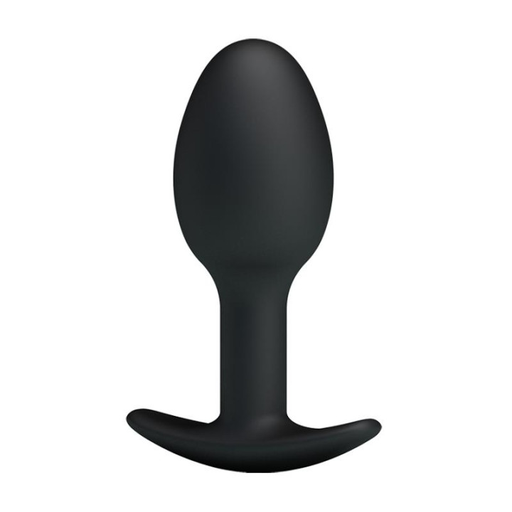 Plug Anal Silicona Negro con Bola de Prettylove | VibraZon