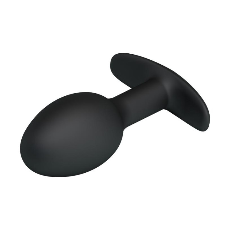 Plug Anal Silicona Negro con Bola de Prettylove | VibraZon