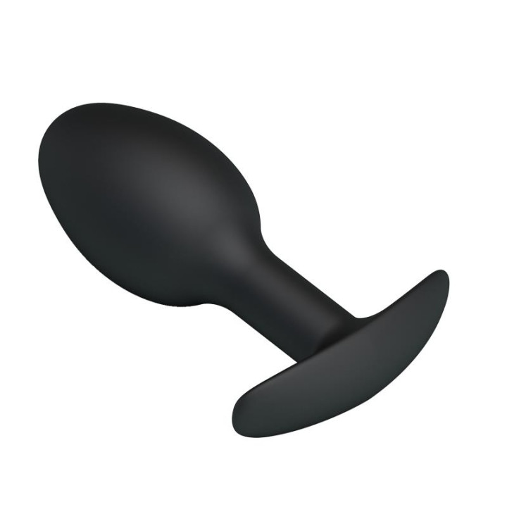 Plug Anal Silicona Negro con Bola de Prettylove | VibraZon
