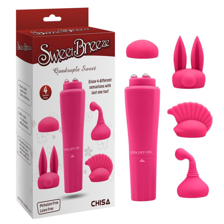 Estimulador con 4 Cabezales Sweet de Chisa | VibraZon