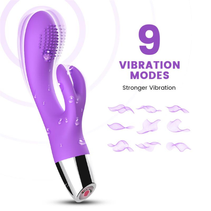 Vibrador Conejito Flexible Púrpura de Urban Sky | VibraZon