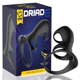Driade Anillo Triple para Hombre Silicona de Minothor