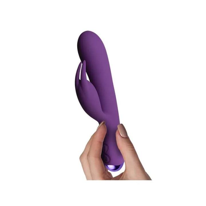 Flutter Rabbit Vibrador con Conejito 2 Motores Púrpura de Rocksoff