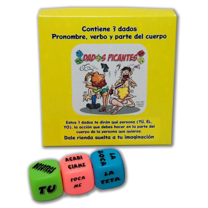 Juego 3 Dados Fluorescentes de Diverty Sex | VibraZon