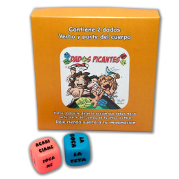 Juego 2 Dados Fluorescentes Acción y Parte del Cuerpo de Diverty Sex | VibraZon
