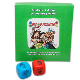 Juego 2 Dados Fluorescentes Postura y Objeto de Diverty Sex | VibraZon