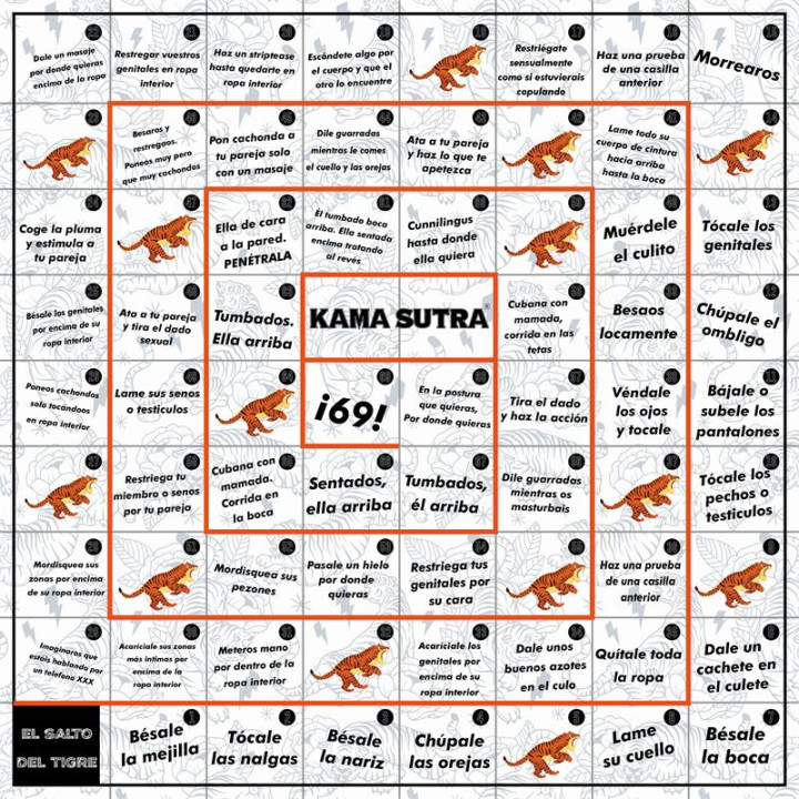 Juego de Mesa el Salto del Tigre Erótico de Diverty Sex | VibraZon