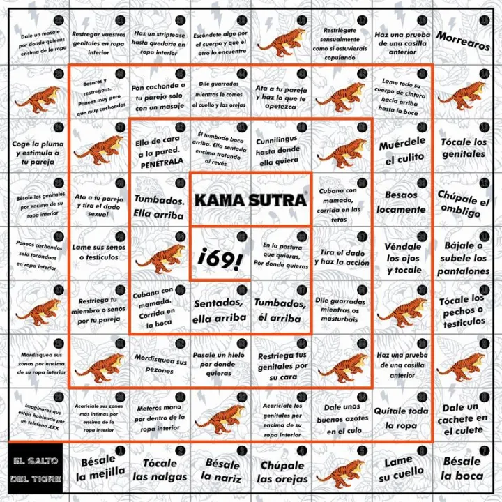 Juego de Mesa el Salto del Tigre Erótico de Diverty Sex